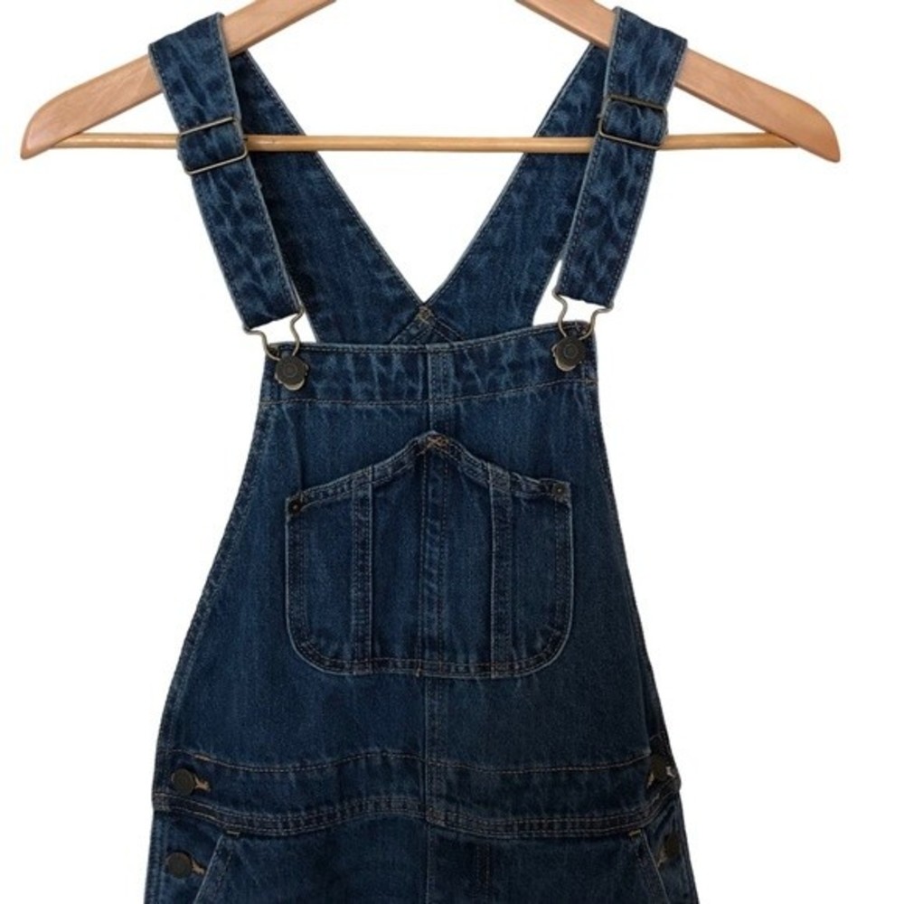 Old Navy Size 0 Medium Wash Denim Overalls 100% Cotton